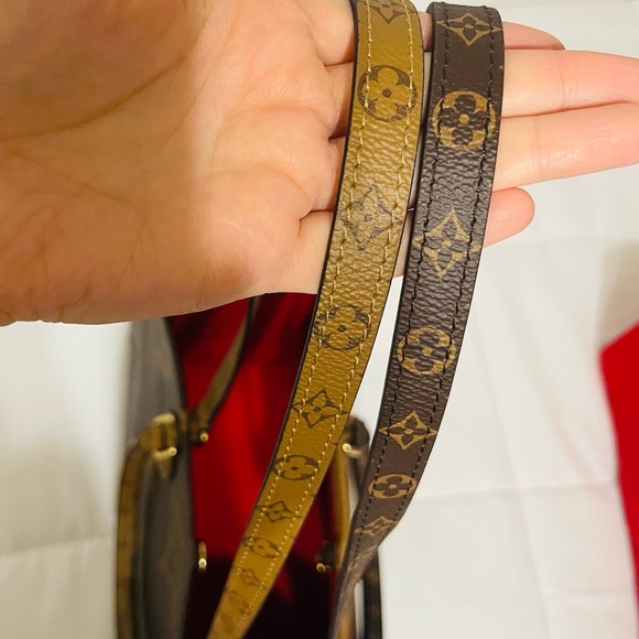 Authentic Louis Vuitton On The Go GM Tote in Reverse Monogram Canvas - Picture 11 of 16